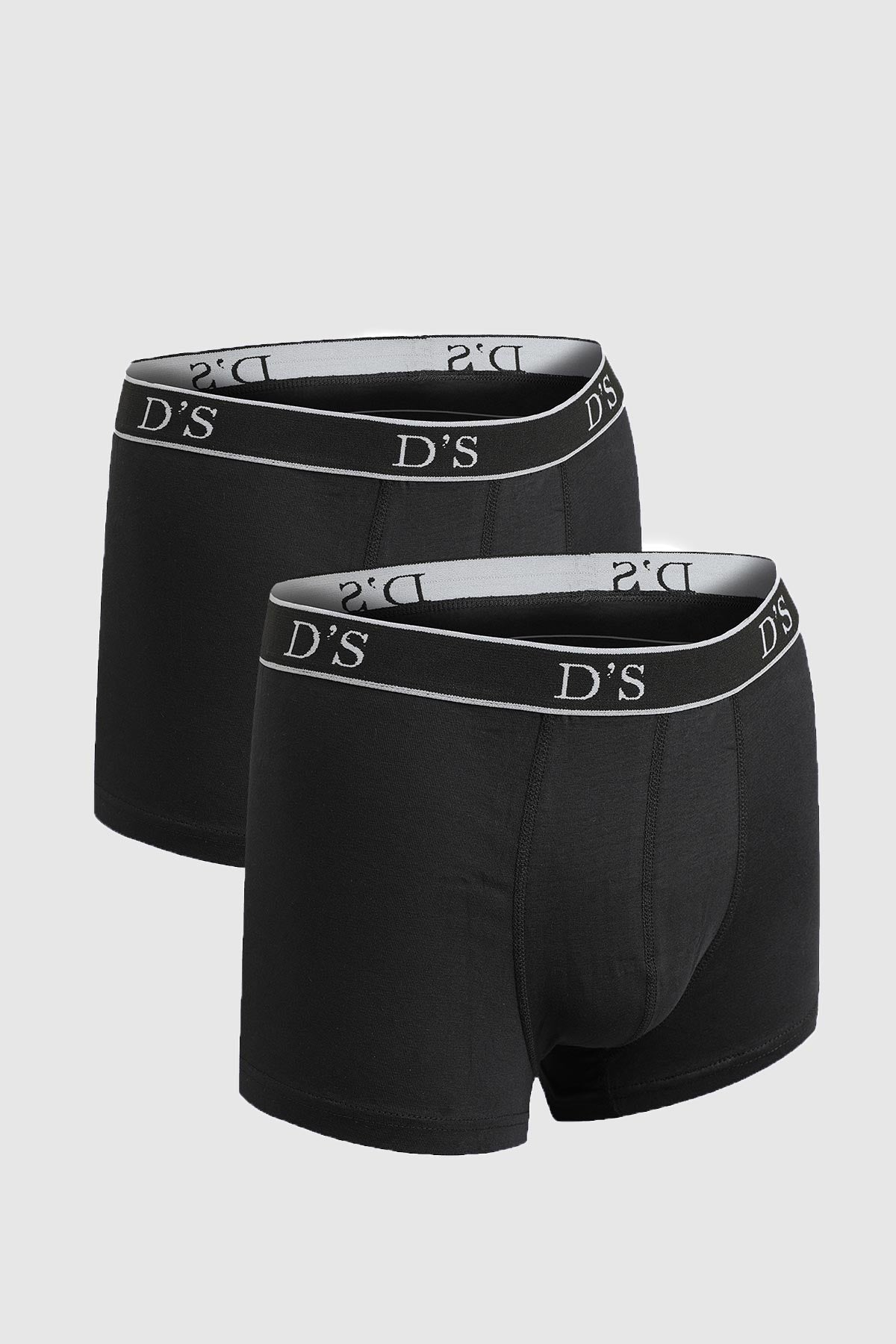 Ds Damat 100% Cotton 2-Pack Undershirt and Boxer Set - Black