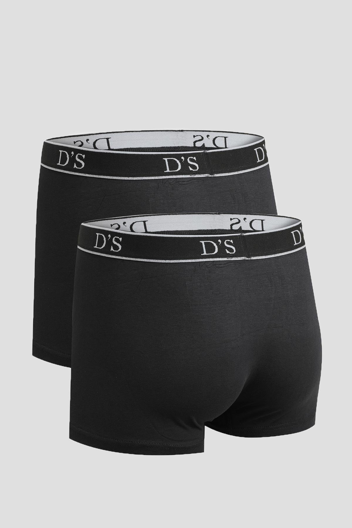 Ds Damat 100% Cotton 2-Pack Undershirt and Boxer Set - Black