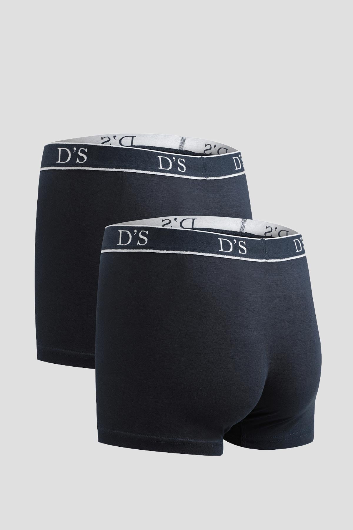 Ds Damat 100% Cotton 2-Pack Undershirt and Boxer Set - Navy Blue