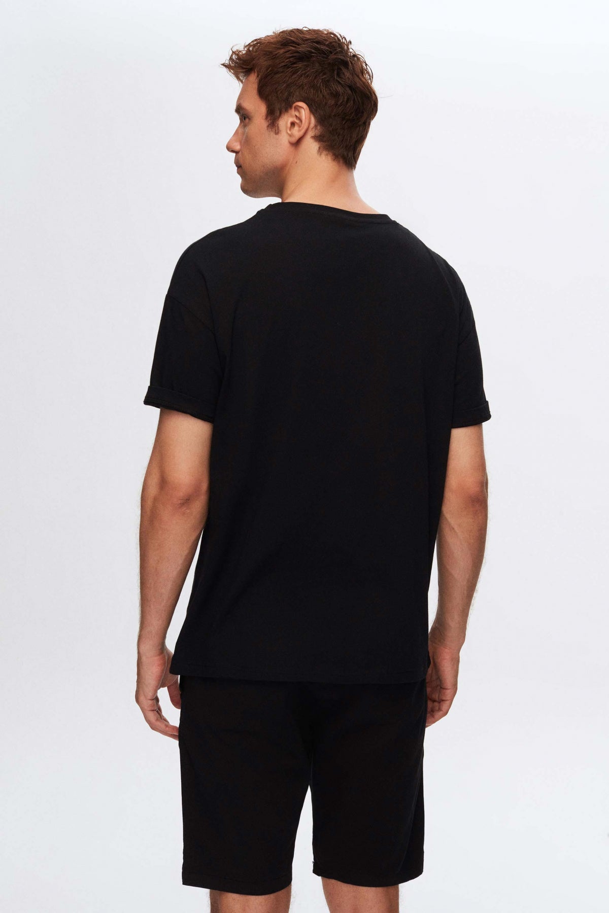 Ds Damat 5-Pack Oversize 100% Cotton T-Shirts - Black