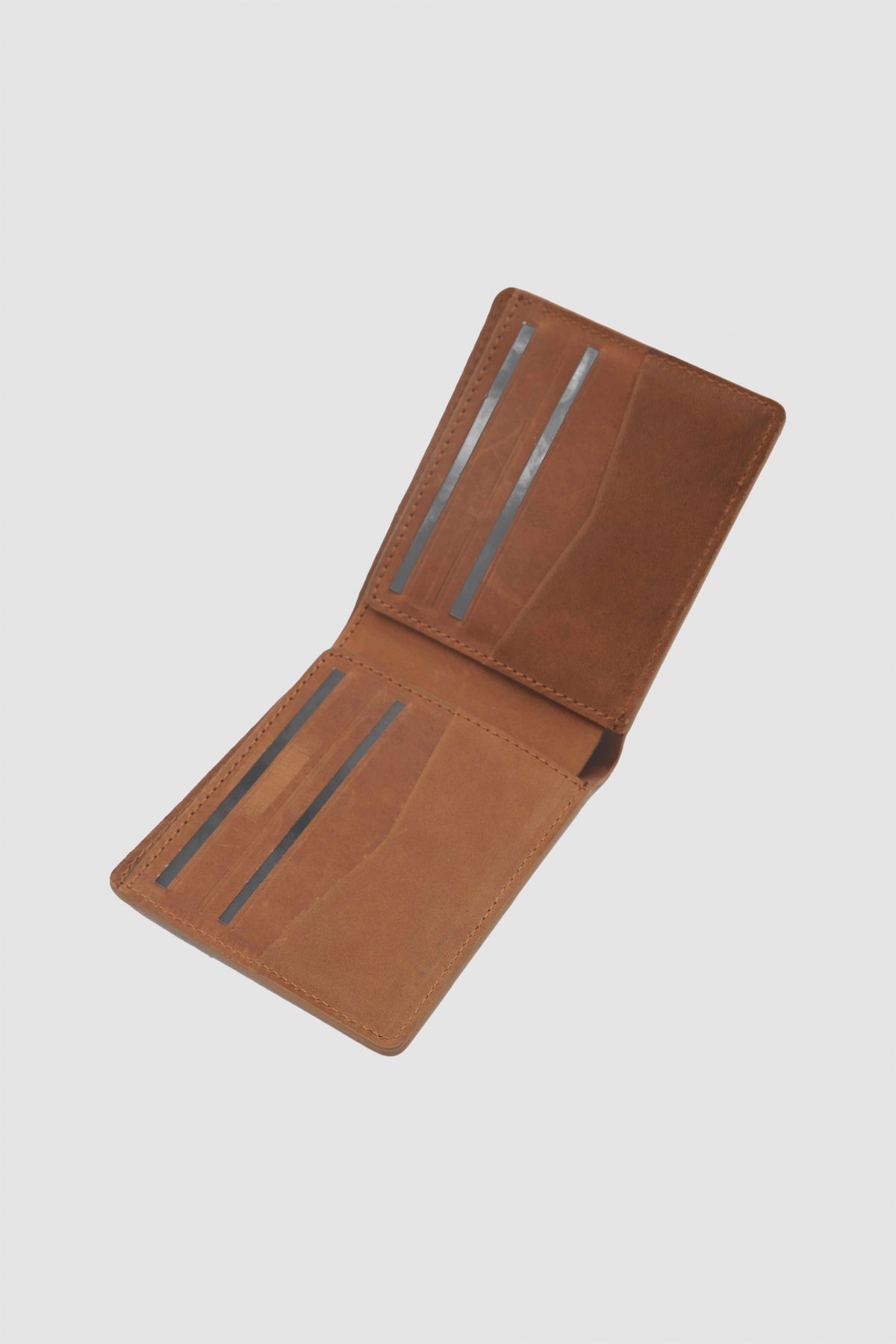 Ds Damat Boxed Genuine Crazy Leather Wallet - Tan
