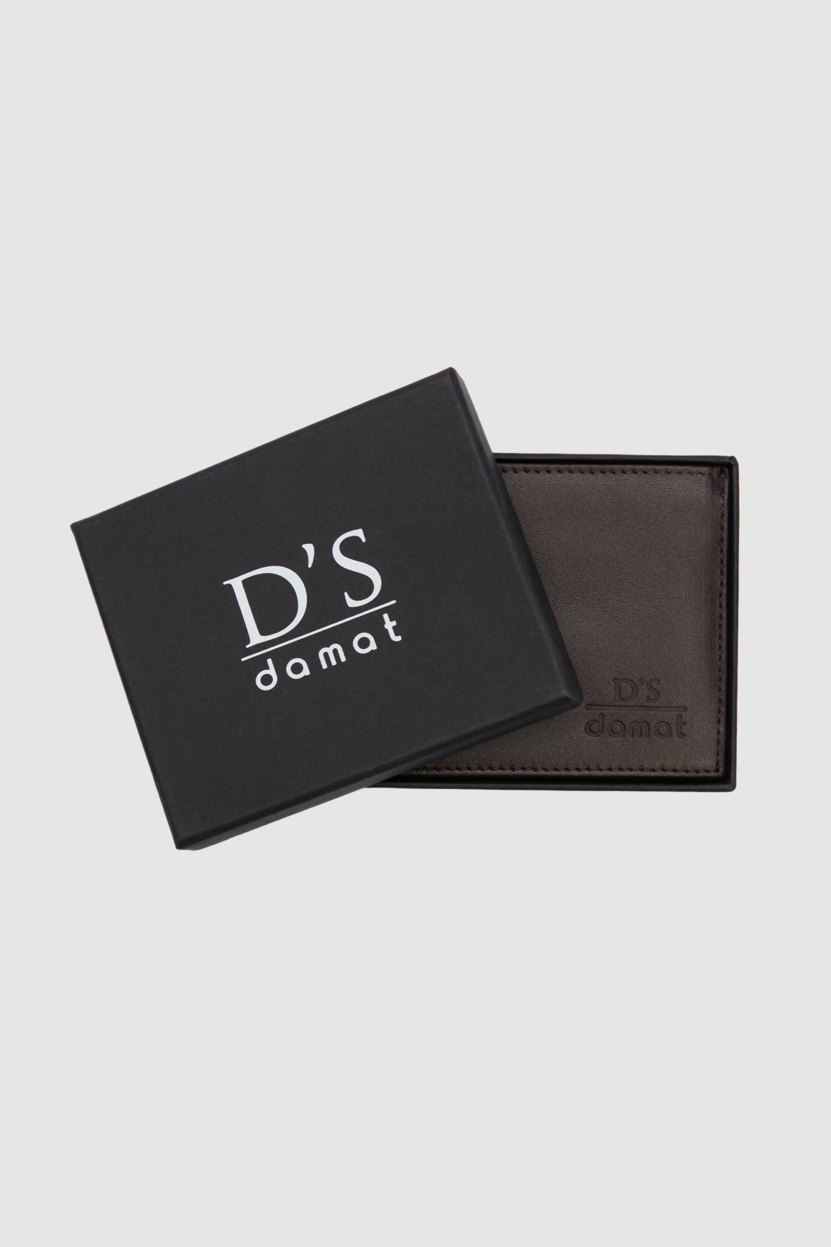 Ds Damat Boxed Genuine Leather Wallet - Brown