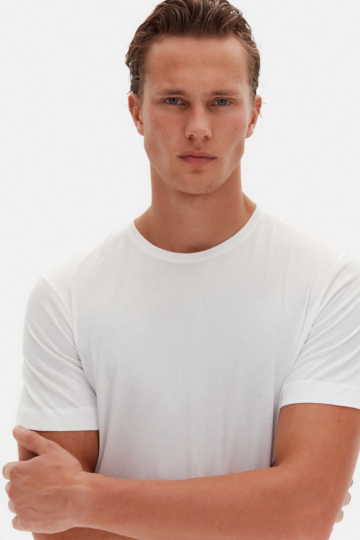 Ds Damat Comfort 100% Cotton T-Shirt - Ecru