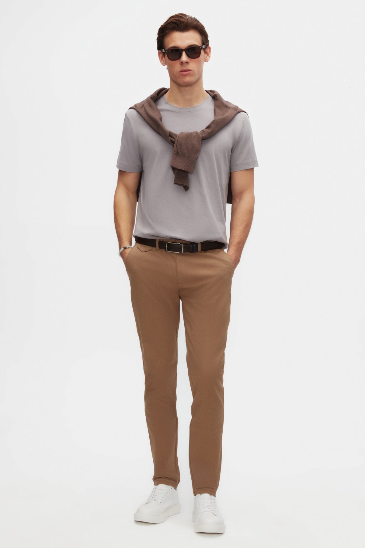 Ds Damat Comfort 100% Cotton T-Shirt - Gray