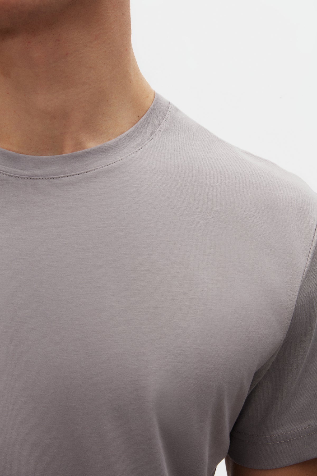 Ds Damat Comfort 100% Cotton T-Shirt - Gray