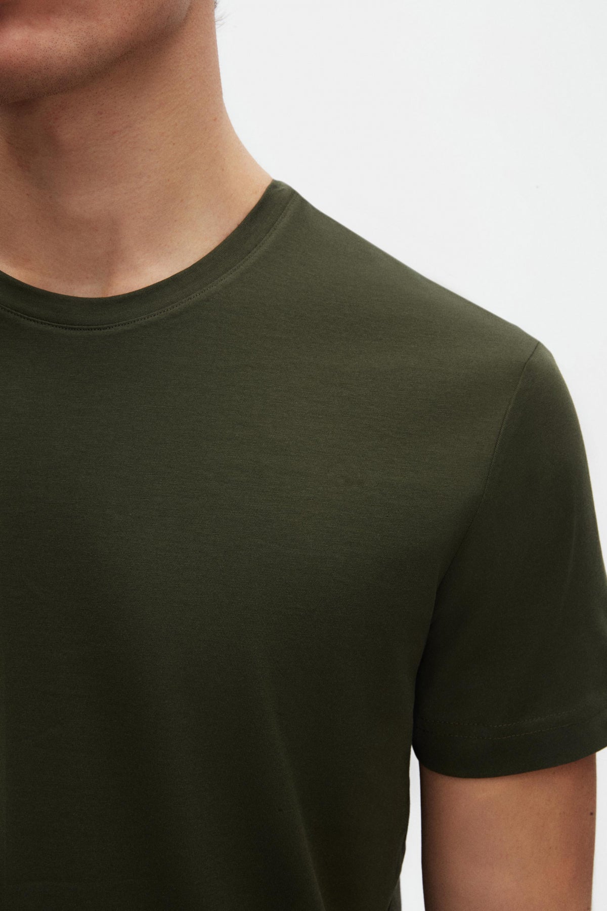 Ds Damat Comfort 100% Cotton T-Shirt - Khaki