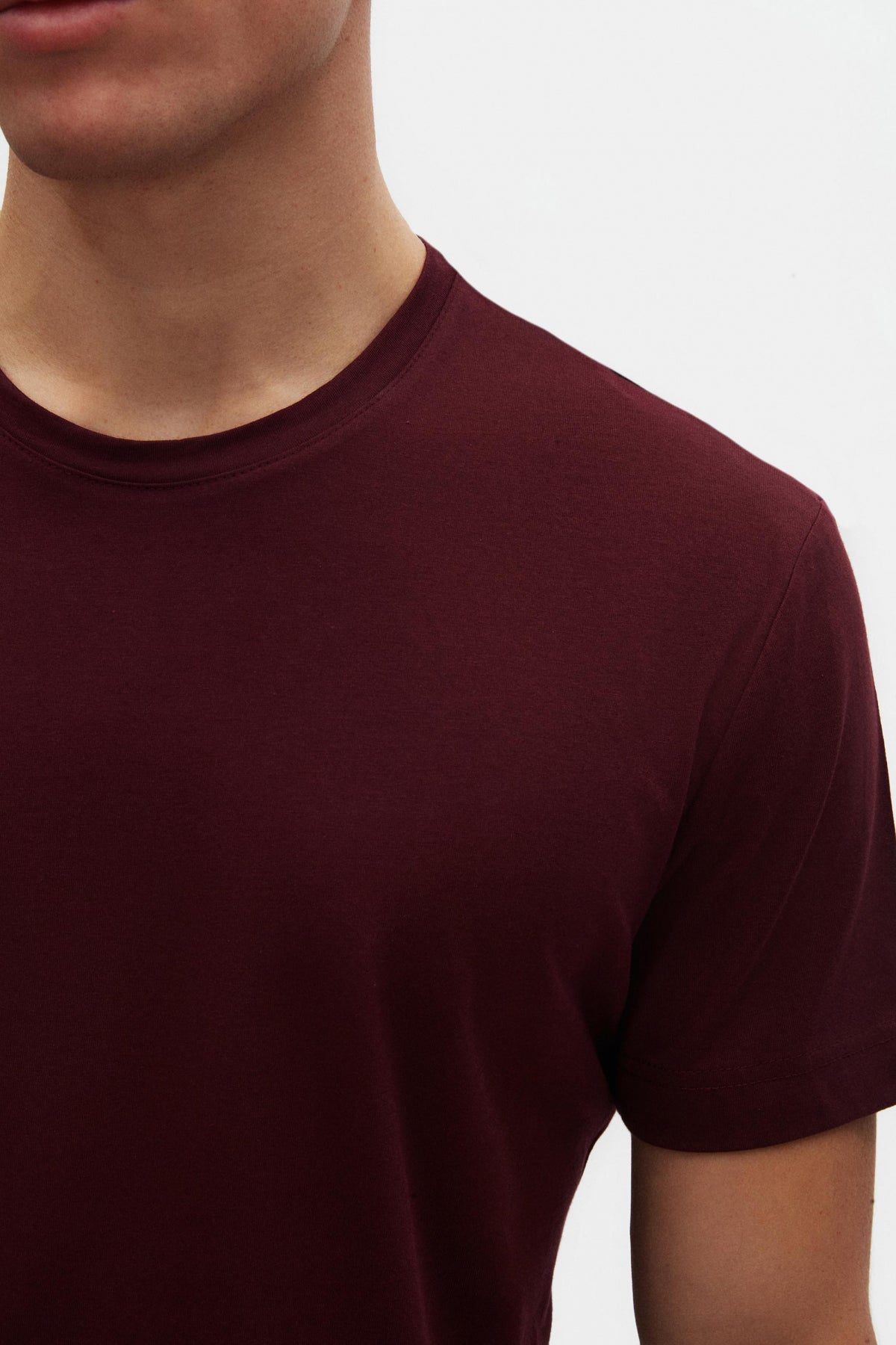 Ds Damat Comfort 100% Cotton T-Shirt - Plum