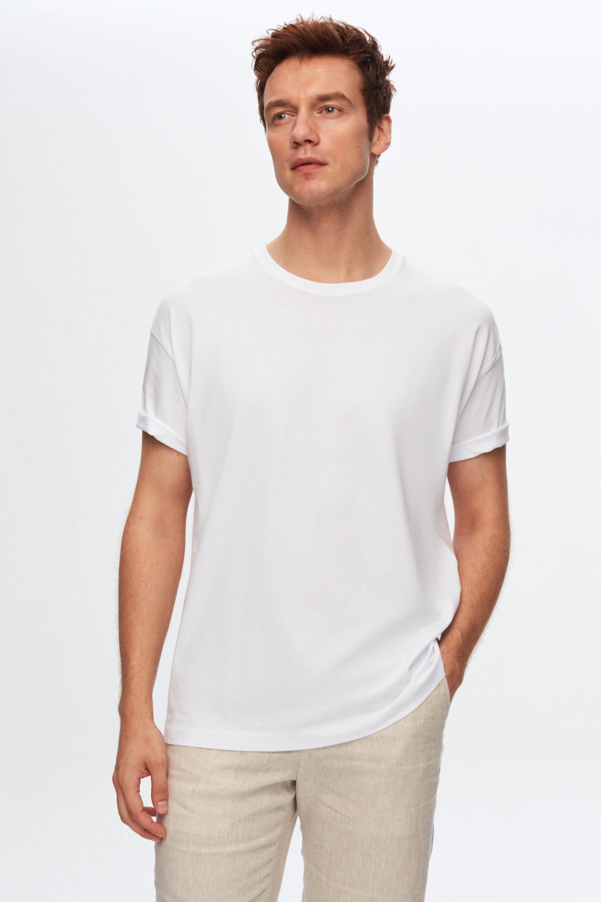 Ds Damat Comfort 100% Cotton T-Shirt - White