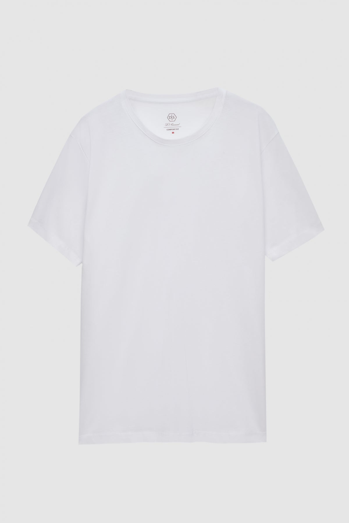 Ds Damat Comfort 100% Cotton T-Shirt - White