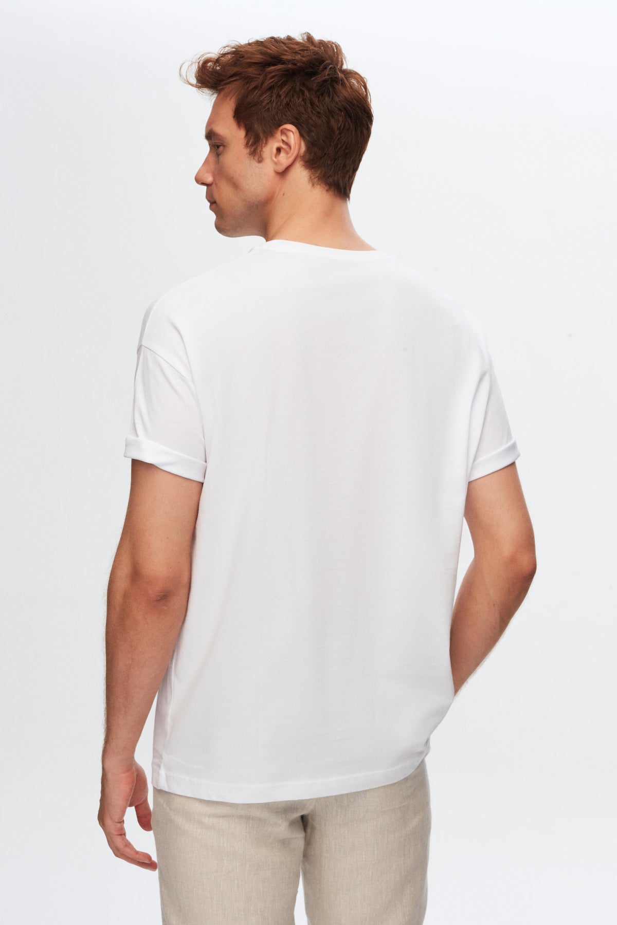 Ds Damat Comfort 100% Cotton T-Shirt - White