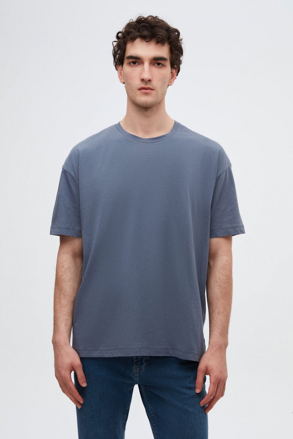 Ds Damat Comfort 3-Pack Loose Fit 100% Cotton T-Shirt - Black/Smoke/Cinnamon