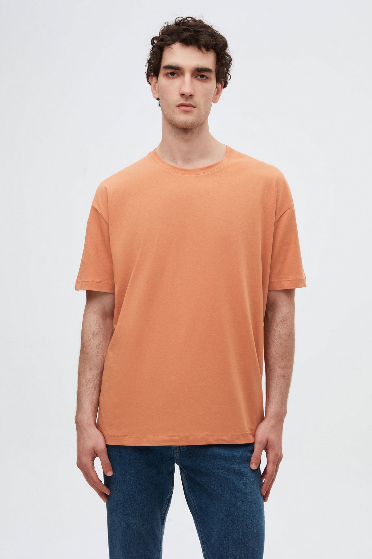 Ds Damat Comfort 3-Pack Loose Fit 100% Cotton T-Shirt - Black/Smoke/Cinnamon