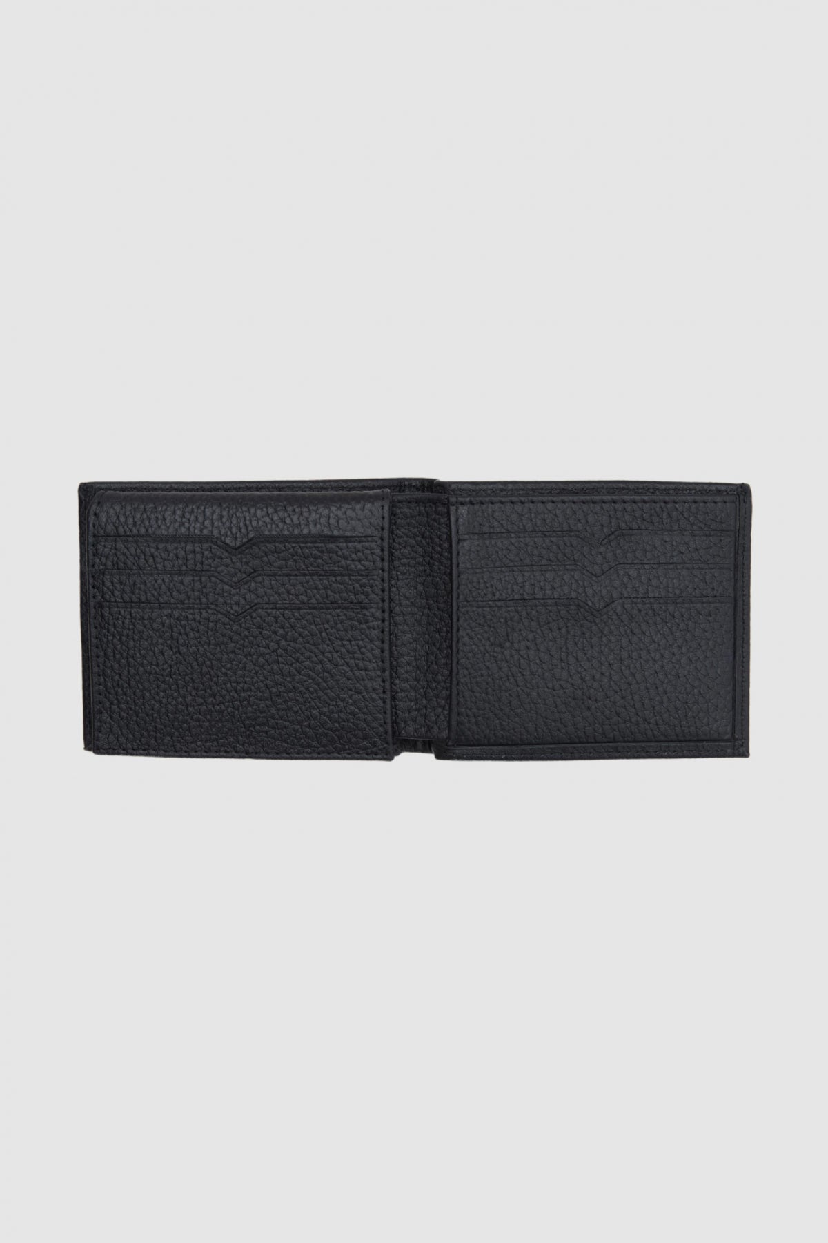 Ds Damat Genuine Leather Boxed Vertical Wallet - Black