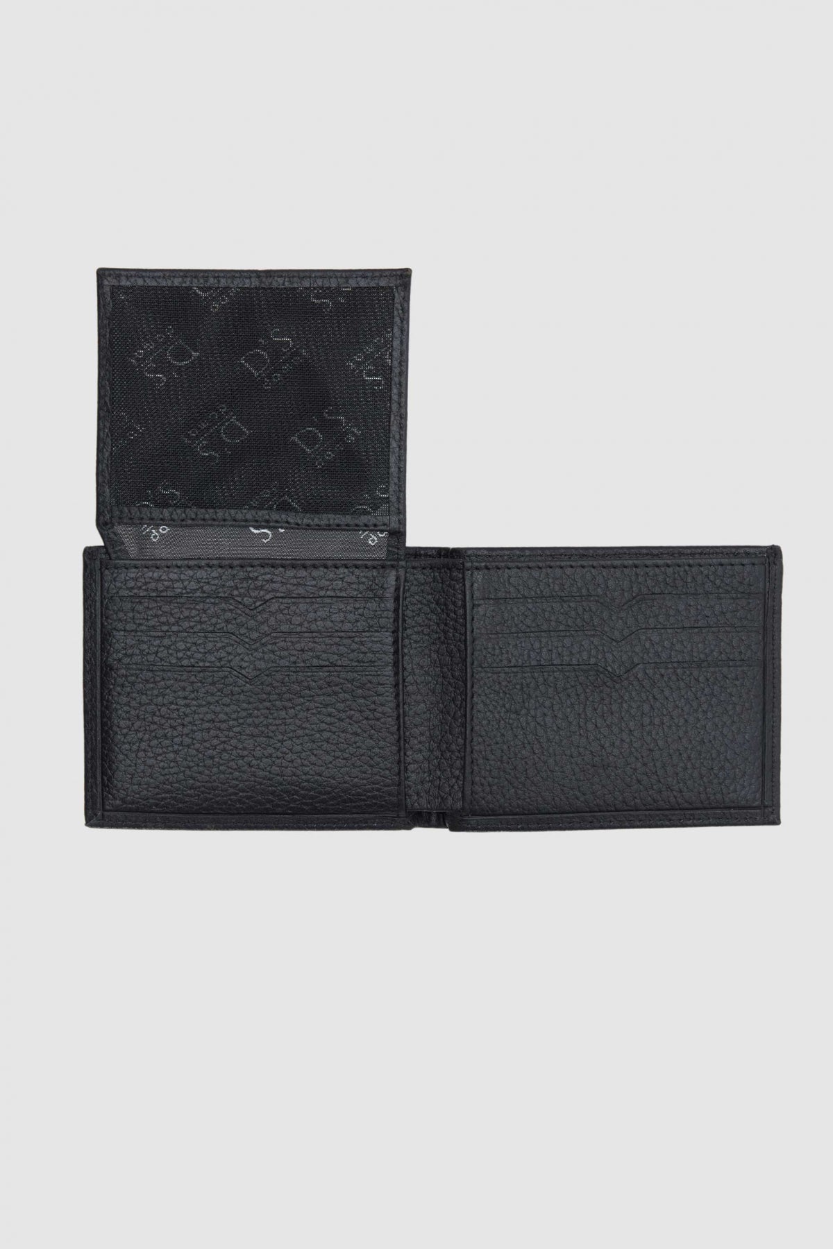 Ds Damat Genuine Leather Boxed Vertical Wallet - Black