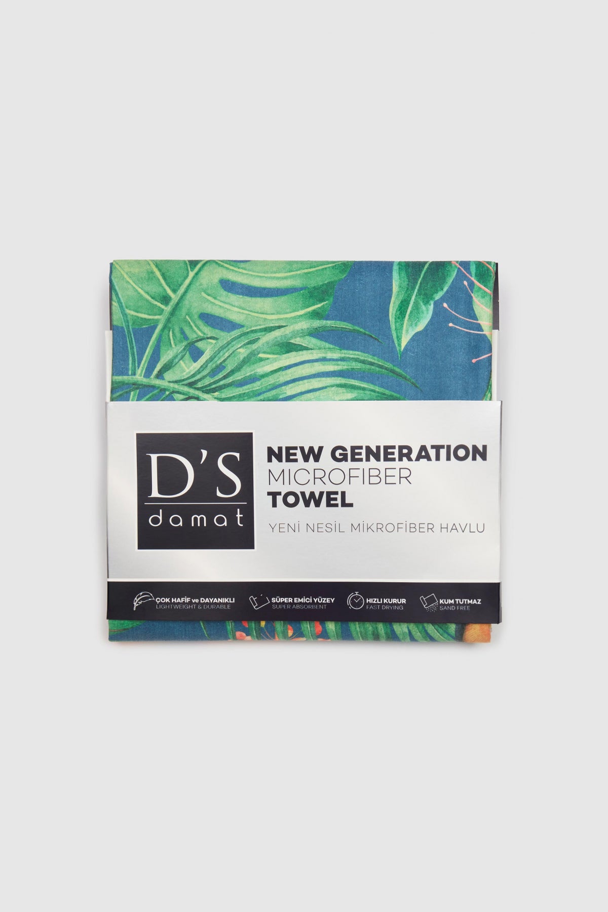 Ds Damat Microfiber 85x150 cm Ultra-Absorbent Sand-Free Beach Towel - Green