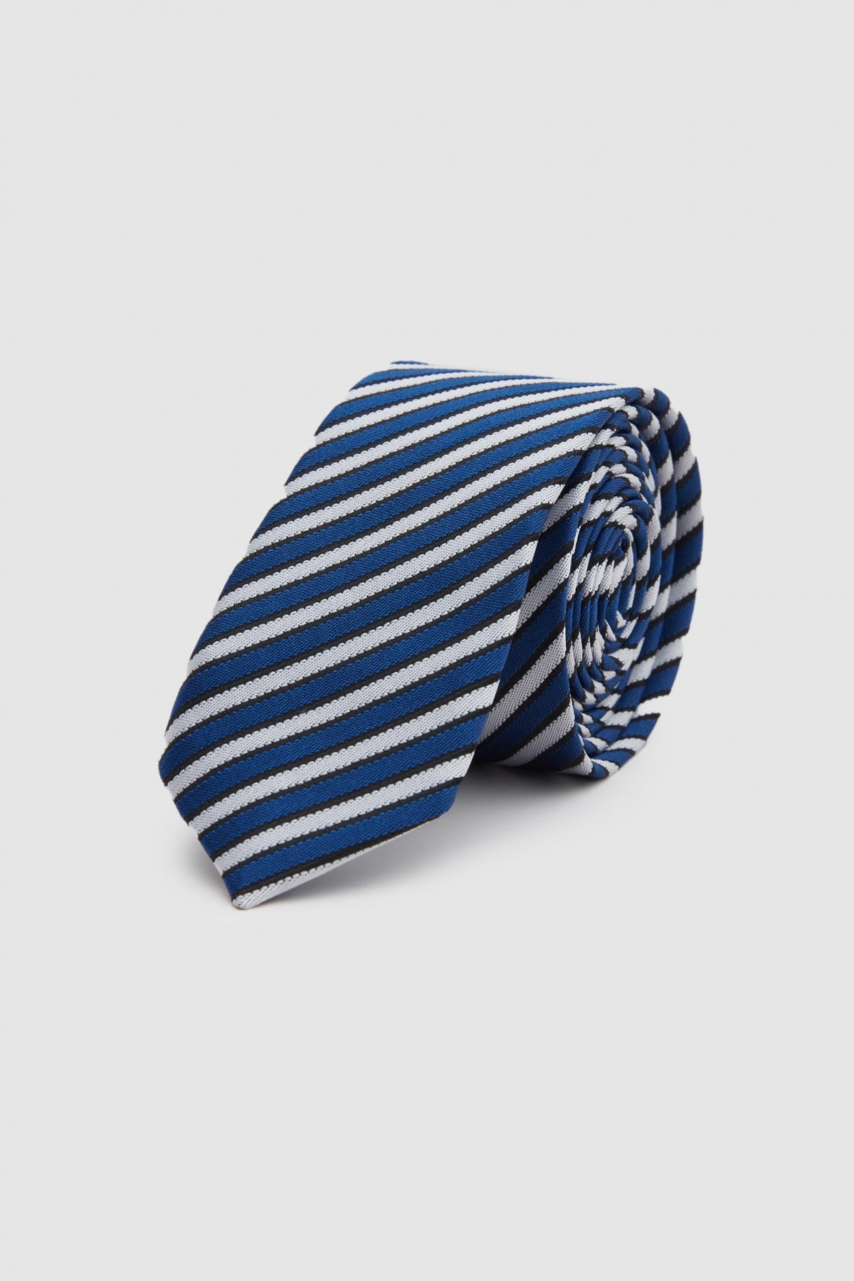 Ds Damat Patterned 5.5 cm Tie - Navy Blue