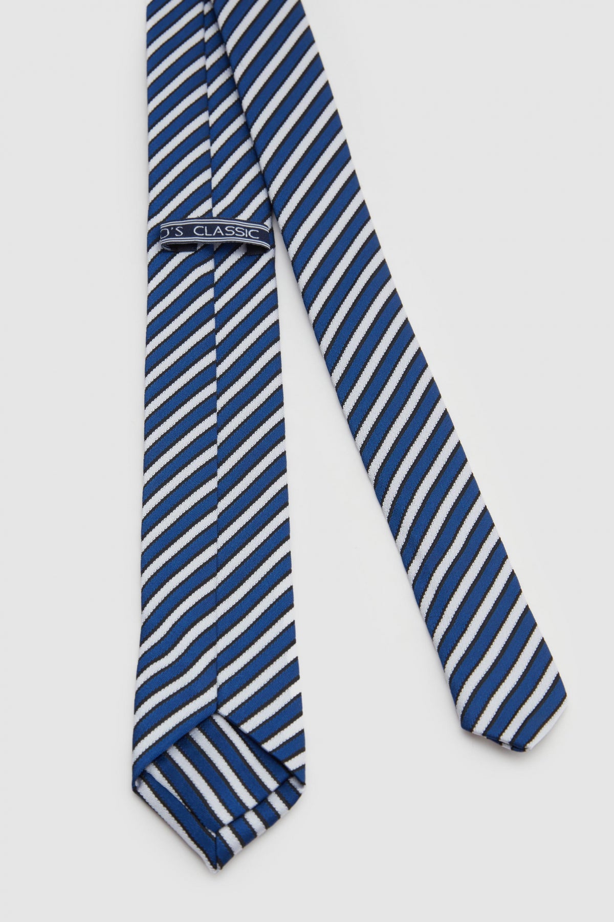 Ds Damat Patterned 5.5 cm Tie - Navy Blue