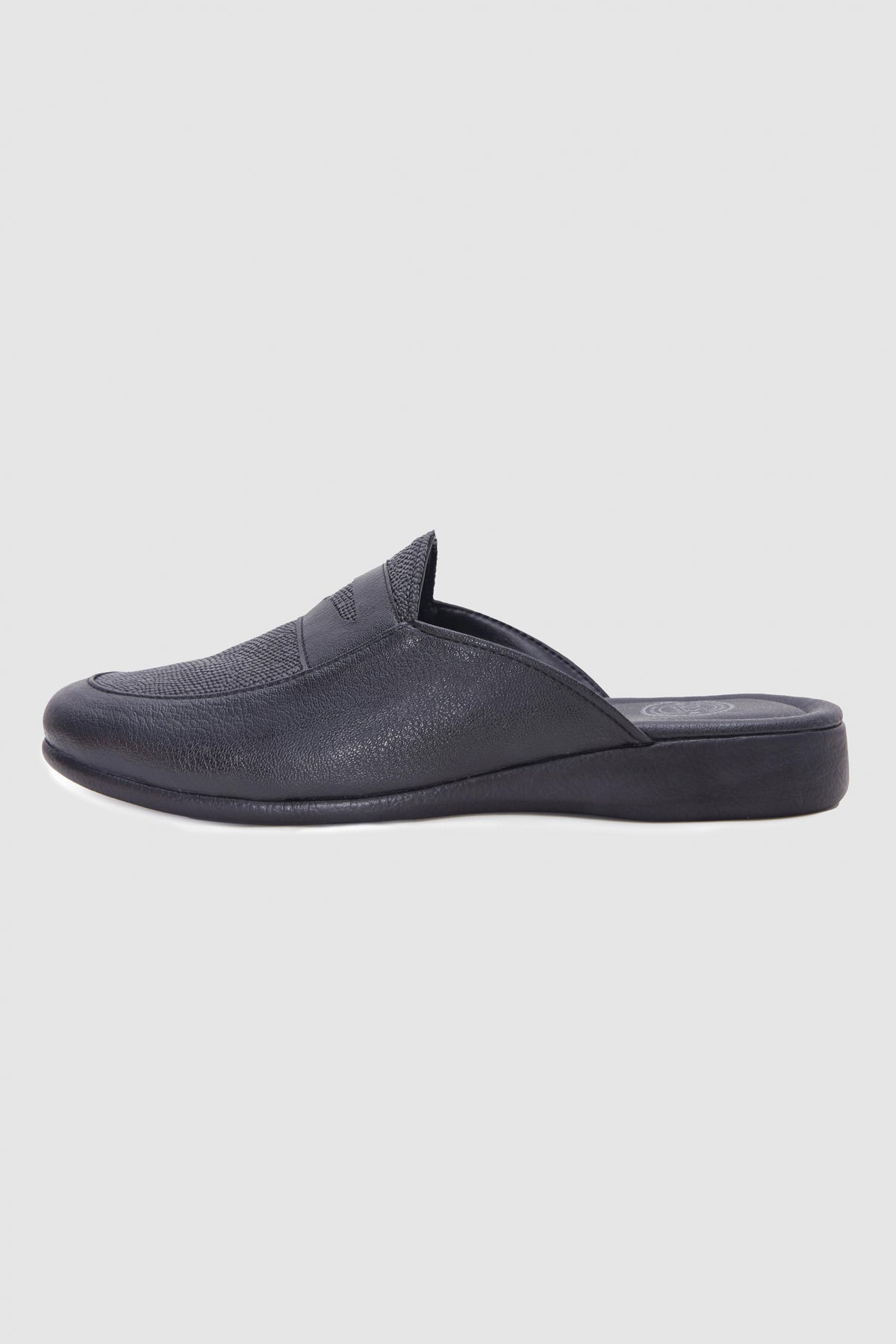 Ds Damat Patterned Guest Groom Home Men's Slippers - Black