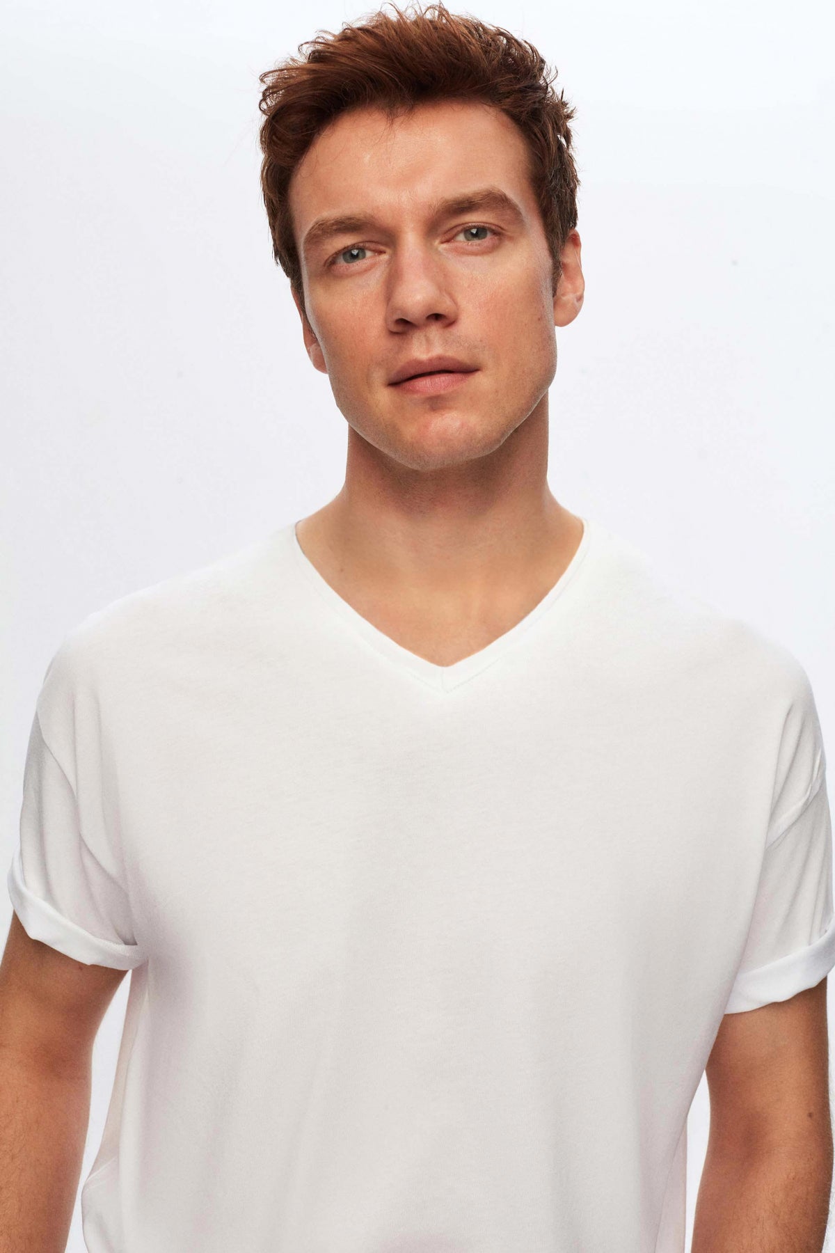 Ds Damat Regular Fit 100% Cotton T-Shirt - White