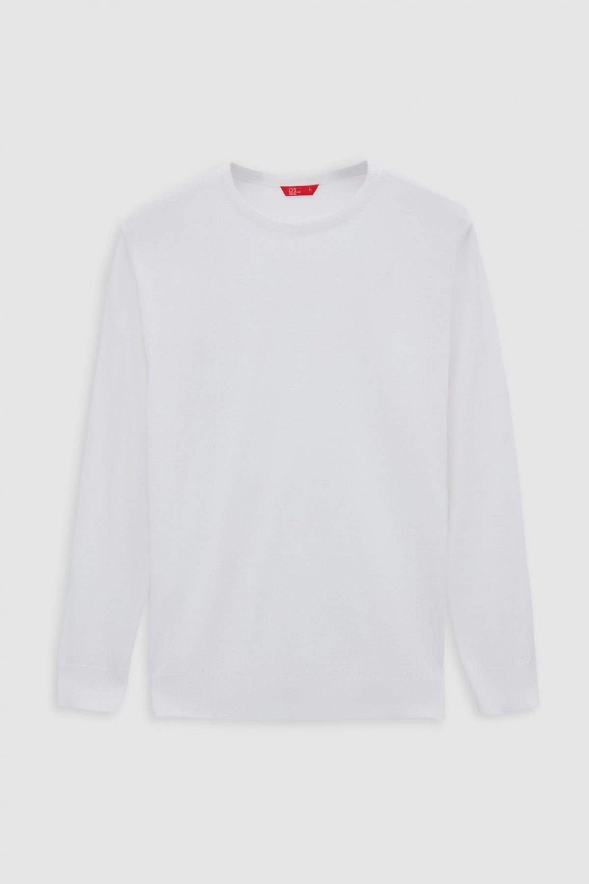 Ds Damat Regular Fit Anti-Pilling Crew Neck Knit Sweater - Ecru