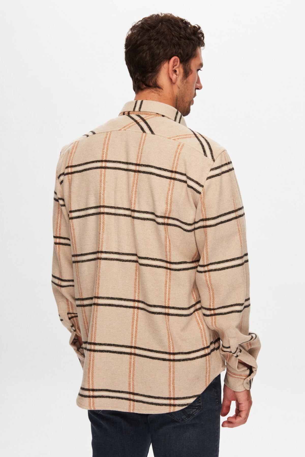 Ds Damat Regular Fit Plaid Lumberjack Shirt - Brown