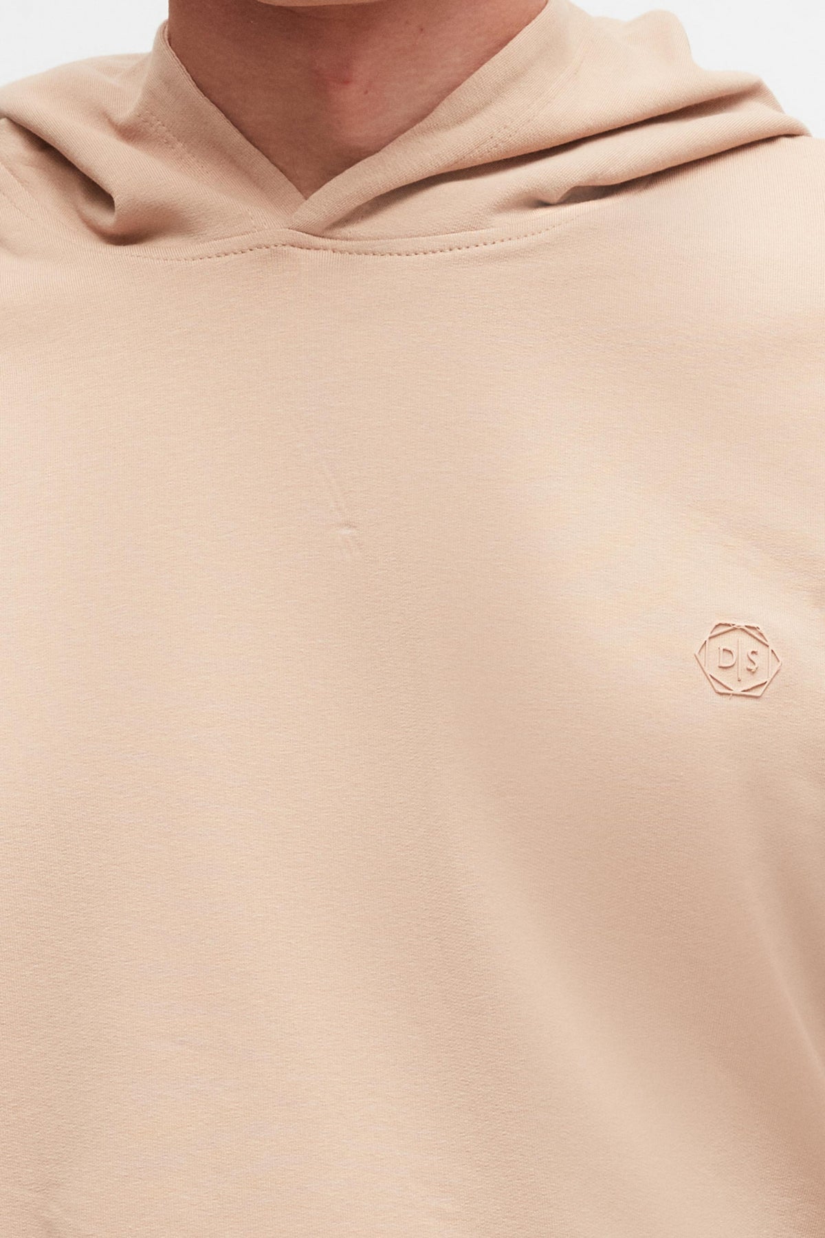 Ds Damat Relaxed Fit Cotton Logo Printed Sweatshirt - Beige