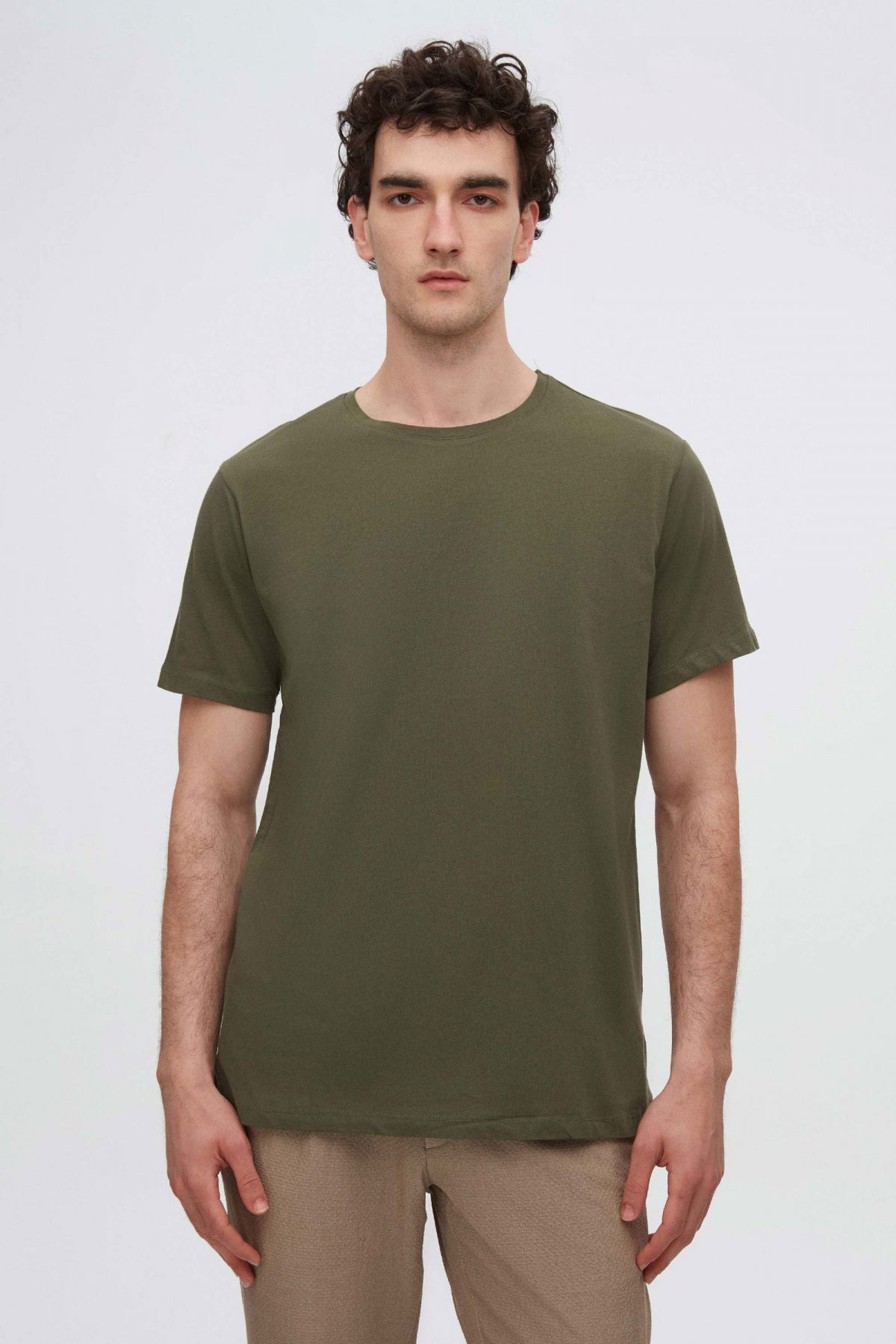 Ds Damat Slim Fit 3-Pack T-Shirts - Khaki/Brown/Beige