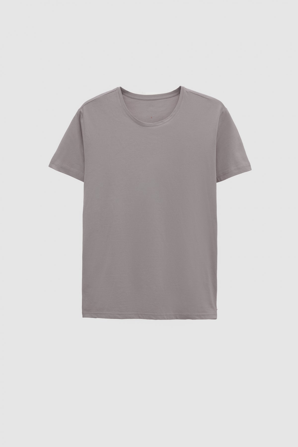 Ds Damat Slim Fit Crew Neck 100% Cotton Breathable T-Shirt - Gray