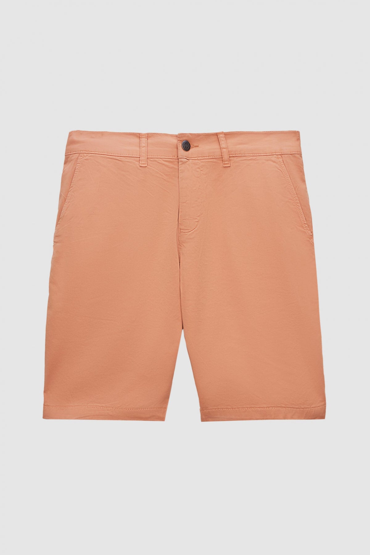 Ds Damat Slim Fit Side Pocket Cotton Chino Shorts - Camel