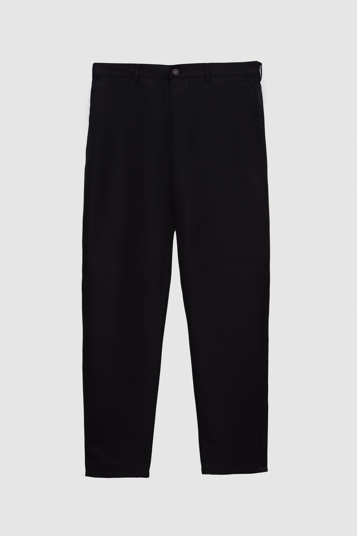 Ds Damat Slim Fit Textured Side Pocket Cotton Chino Pants - Black