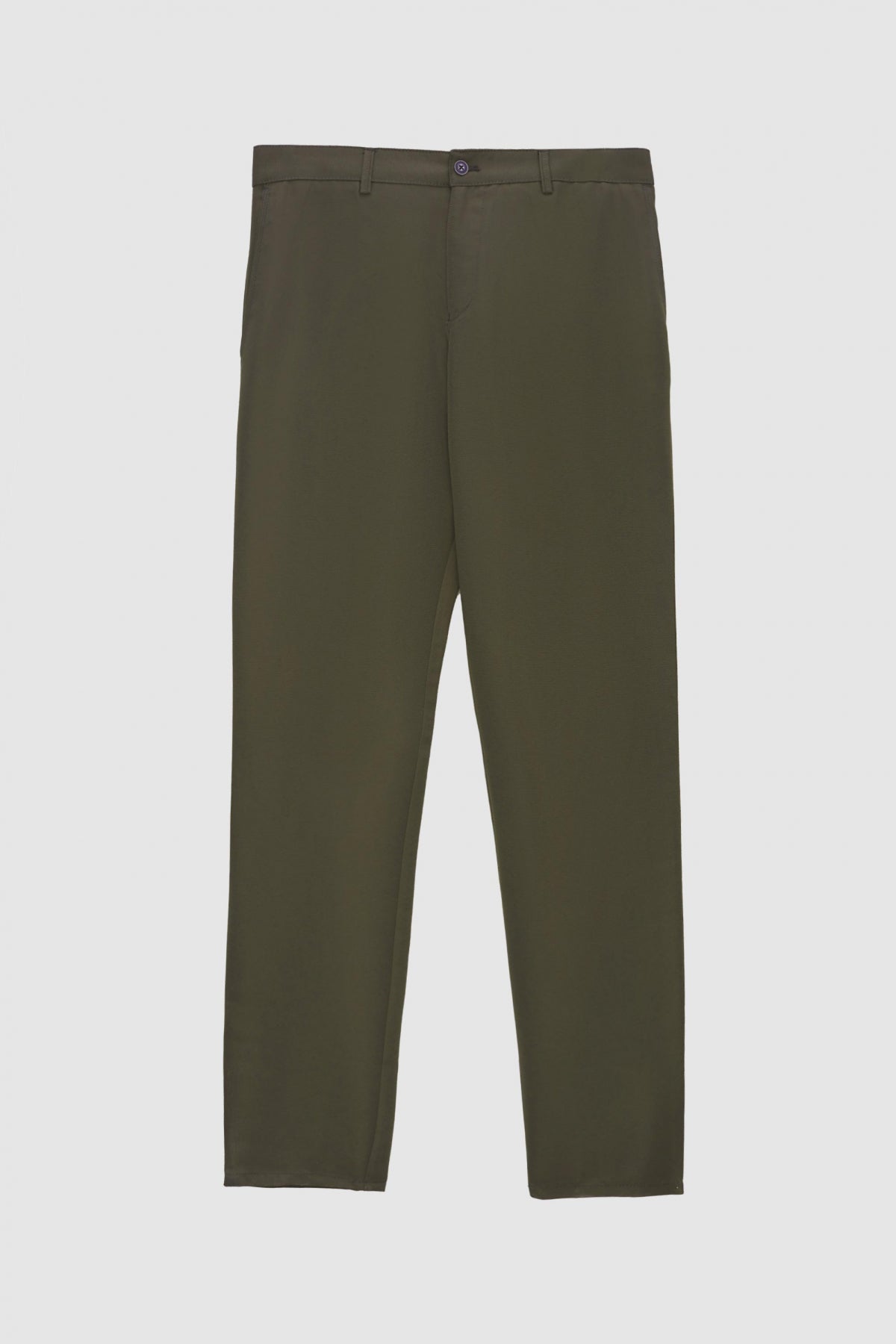 Ds Damat Slim Fit Textured Side Pocket Cotton Chino Pants - Khaki