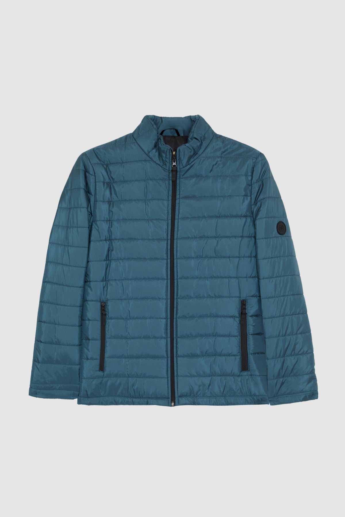 Ds Damat Slim Fit Windproof Fiber-Filled Puffer Jacket - Green
