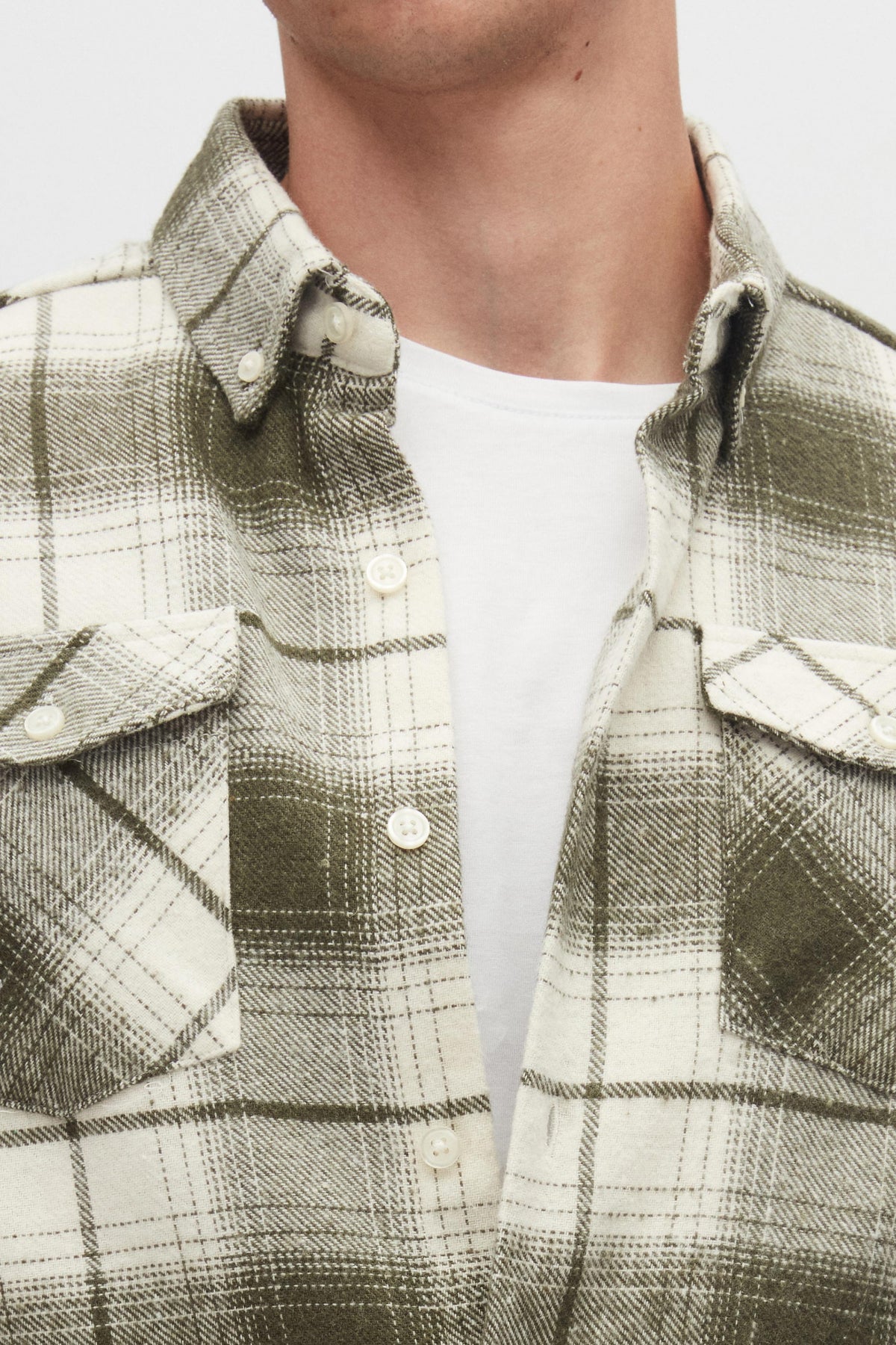 Twn Slim Fit Lumberjack Shirt - Green