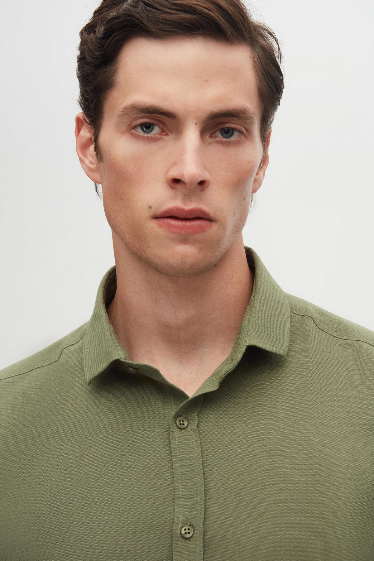 Twn Slim Fit Oxford Shirt - Khaki