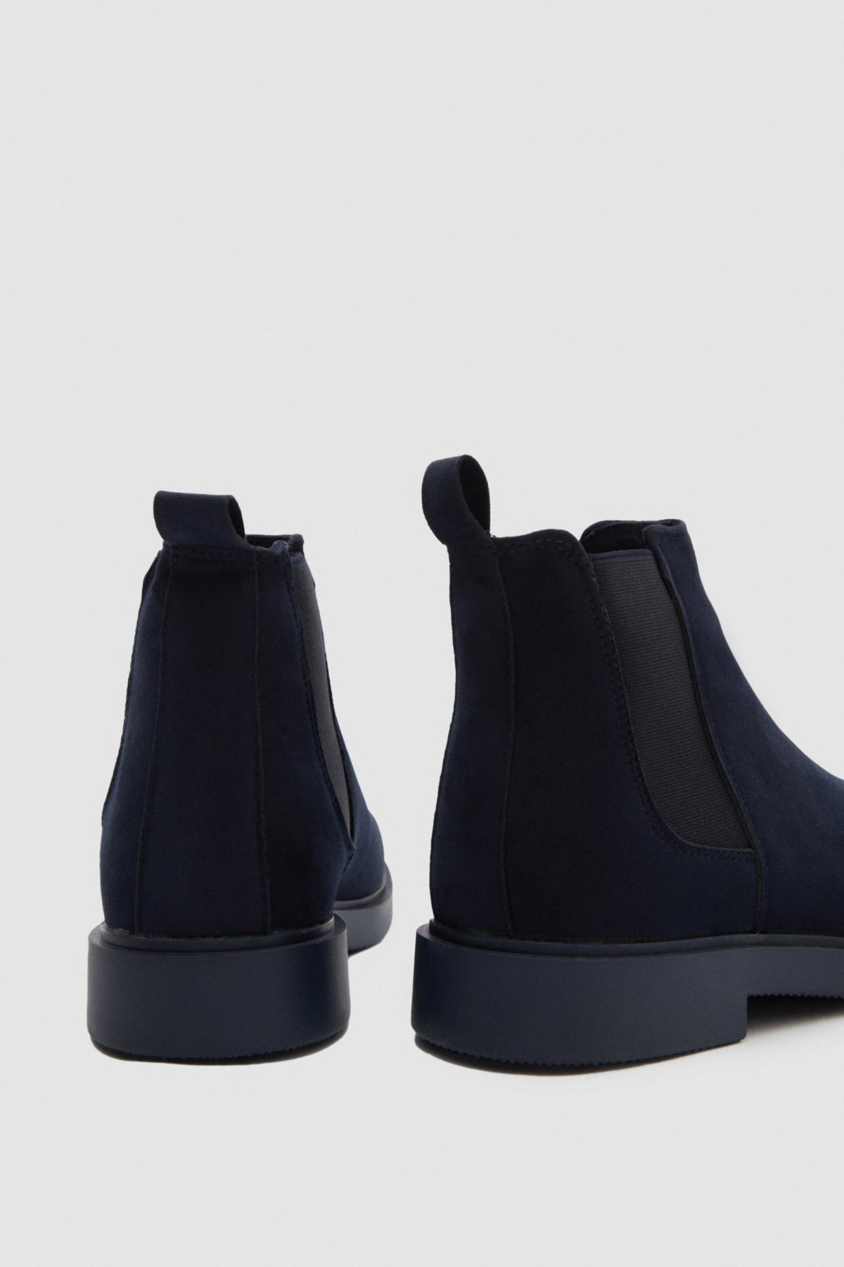 Twn Suede Chelsea Boots - Navy Blue