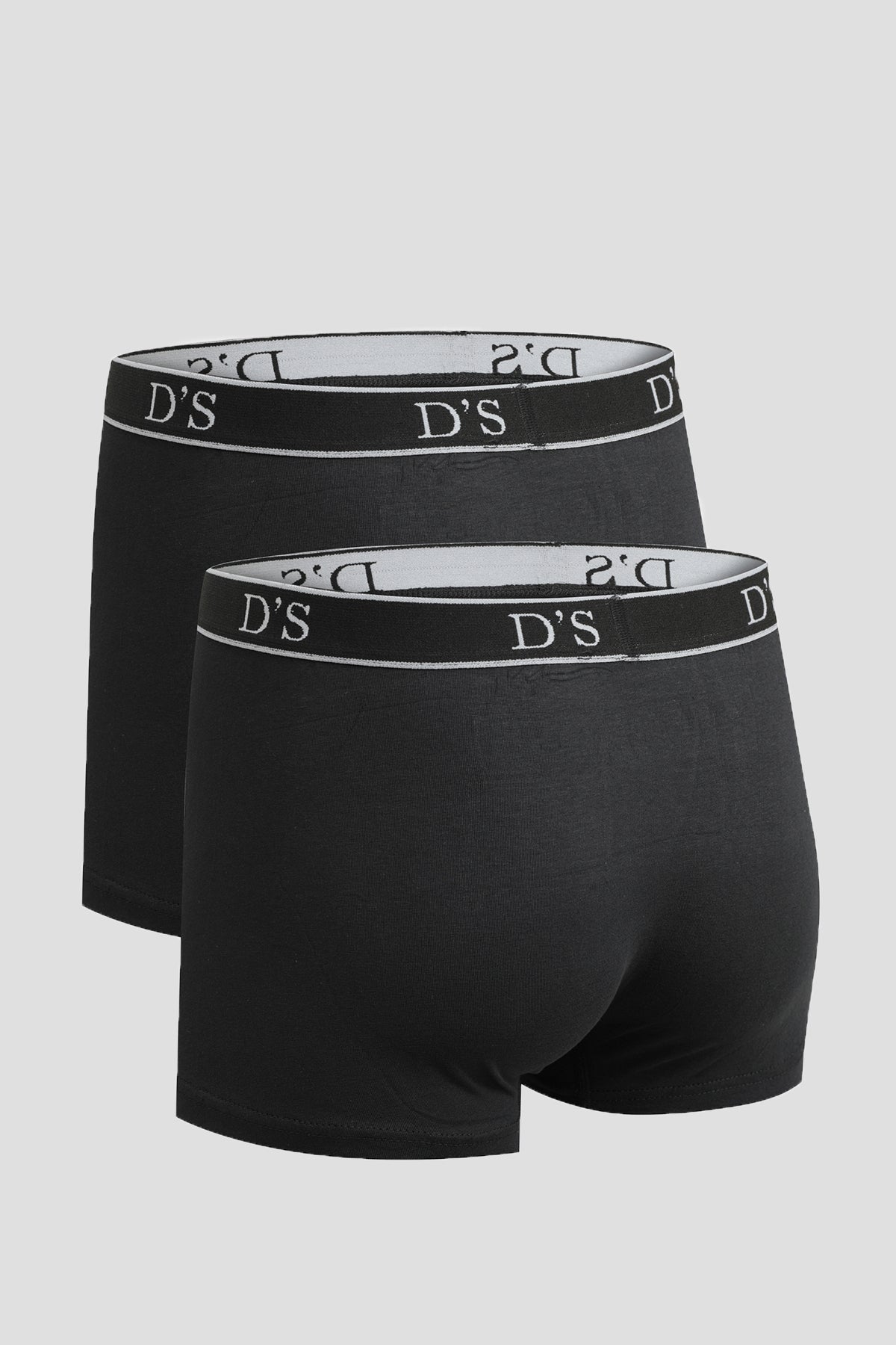 Ds Damat 100% Cotton 2-Pack Undershirt and Boxer Set  - Black