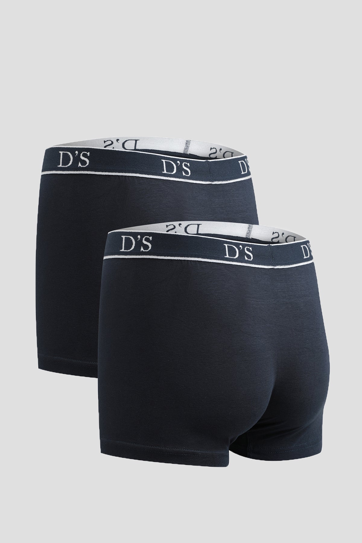 Ds Damat 100% Cotton 2-Pack Undershirt and Boxer Set  - Navy Blue