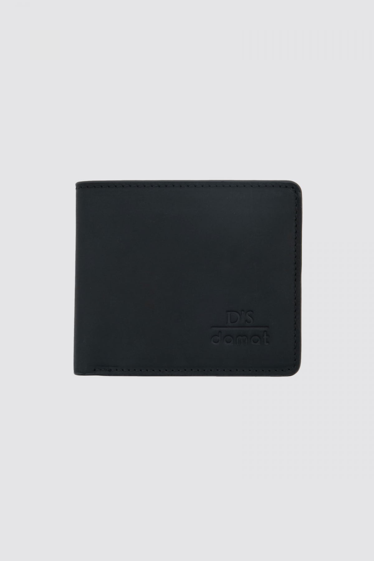 Ds Damat Boxed Genuine Crazy Leather Wallet  - Black