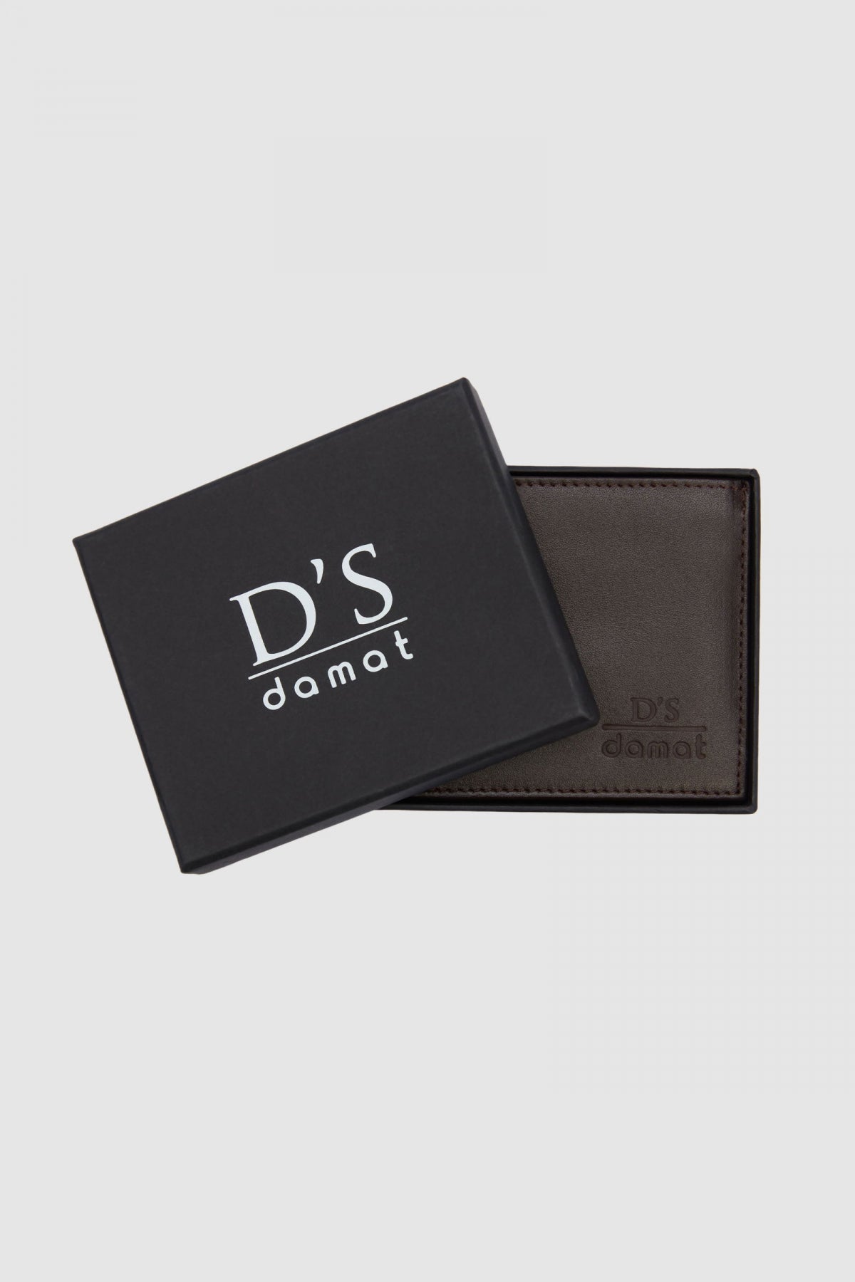 Ds Damat Boxed Genuine Leather Wallet  - Brown