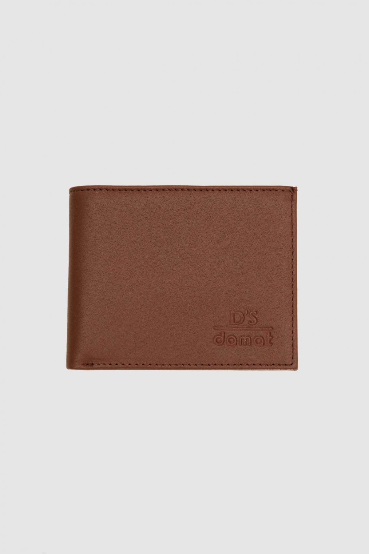 Ds Damat Boxed Genuine Leather Wallet  - Tan