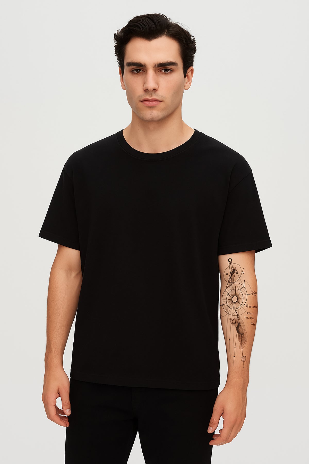 Ds Damat Comfort 100% Cotton T-Shirt  - Black