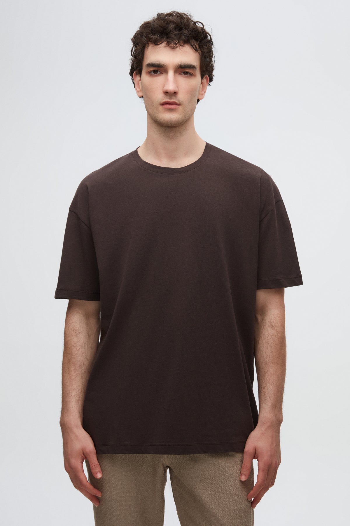 Ds Damat Comfort 100% Cotton T-Shirt  - Brown