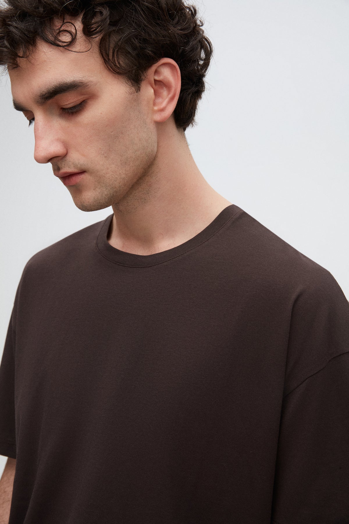 Ds Damat Comfort 100% Cotton T-Shirt  - Brown