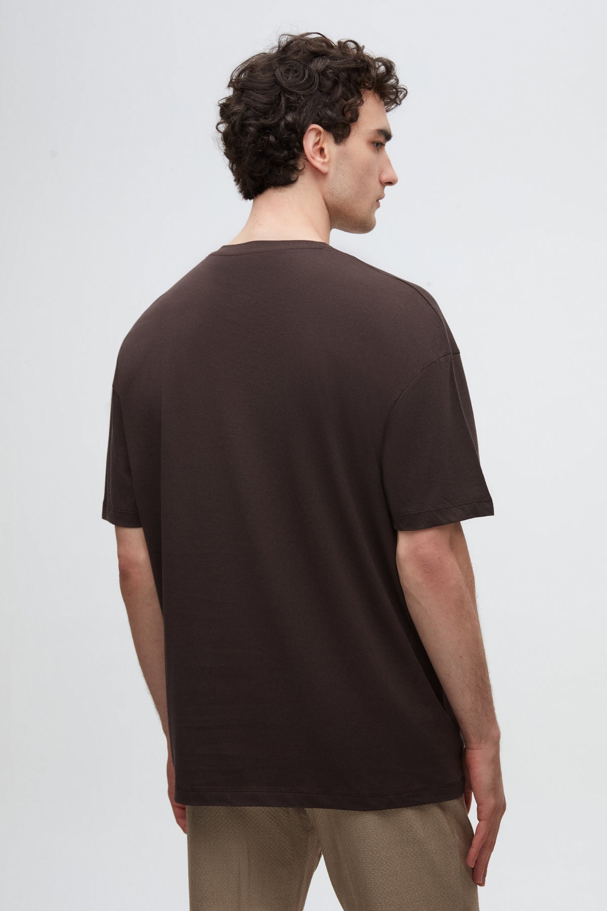 Ds Damat Comfort 100% Cotton T-Shirt  - Brown