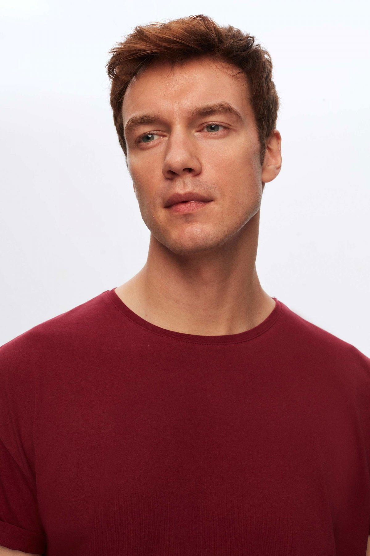 Ds Damat Comfort 100% Cotton T-Shirt  - Burgundy