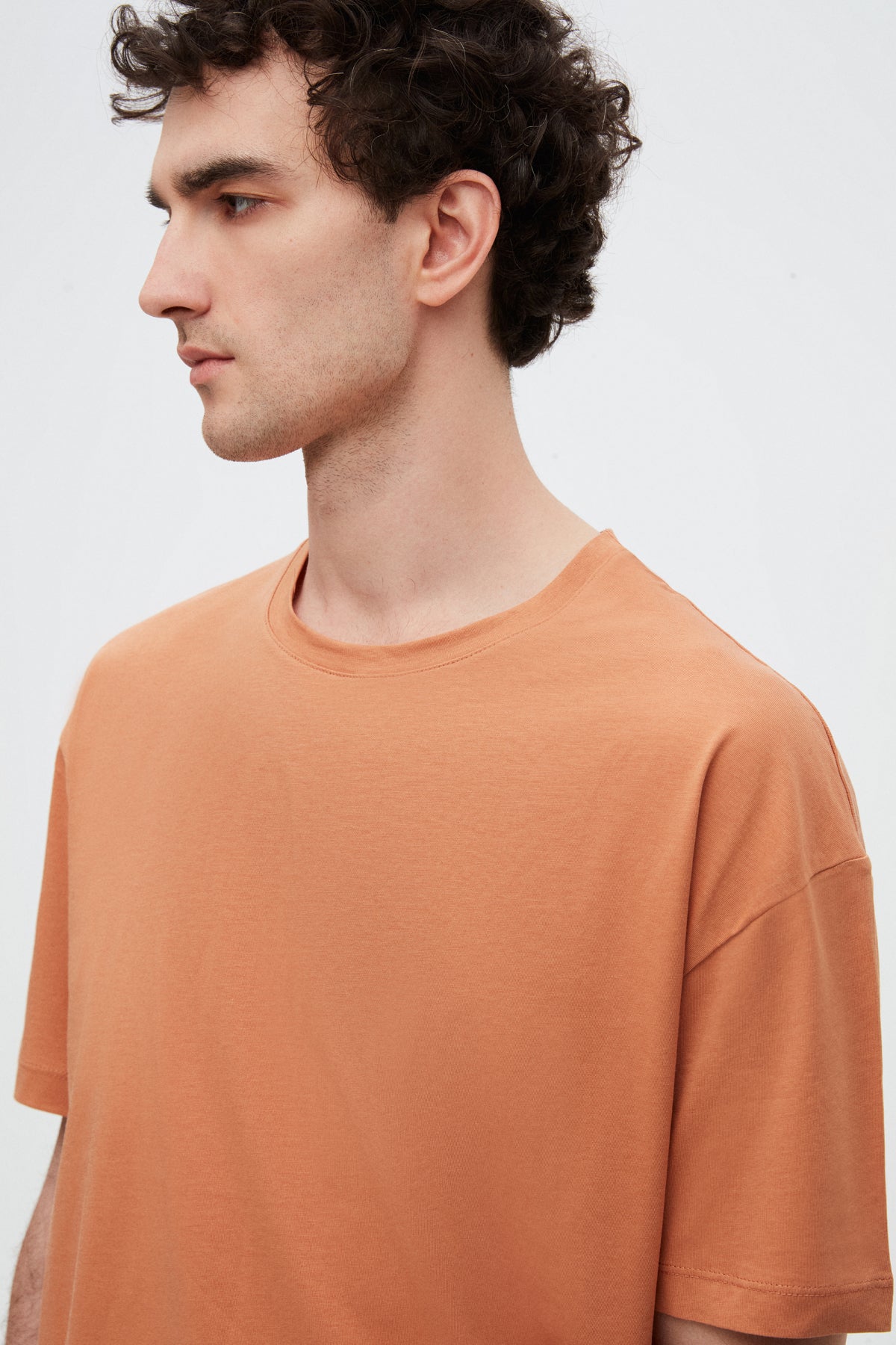 Ds Damat Comfort 100% Cotton T-Shirt  - Cinnamon