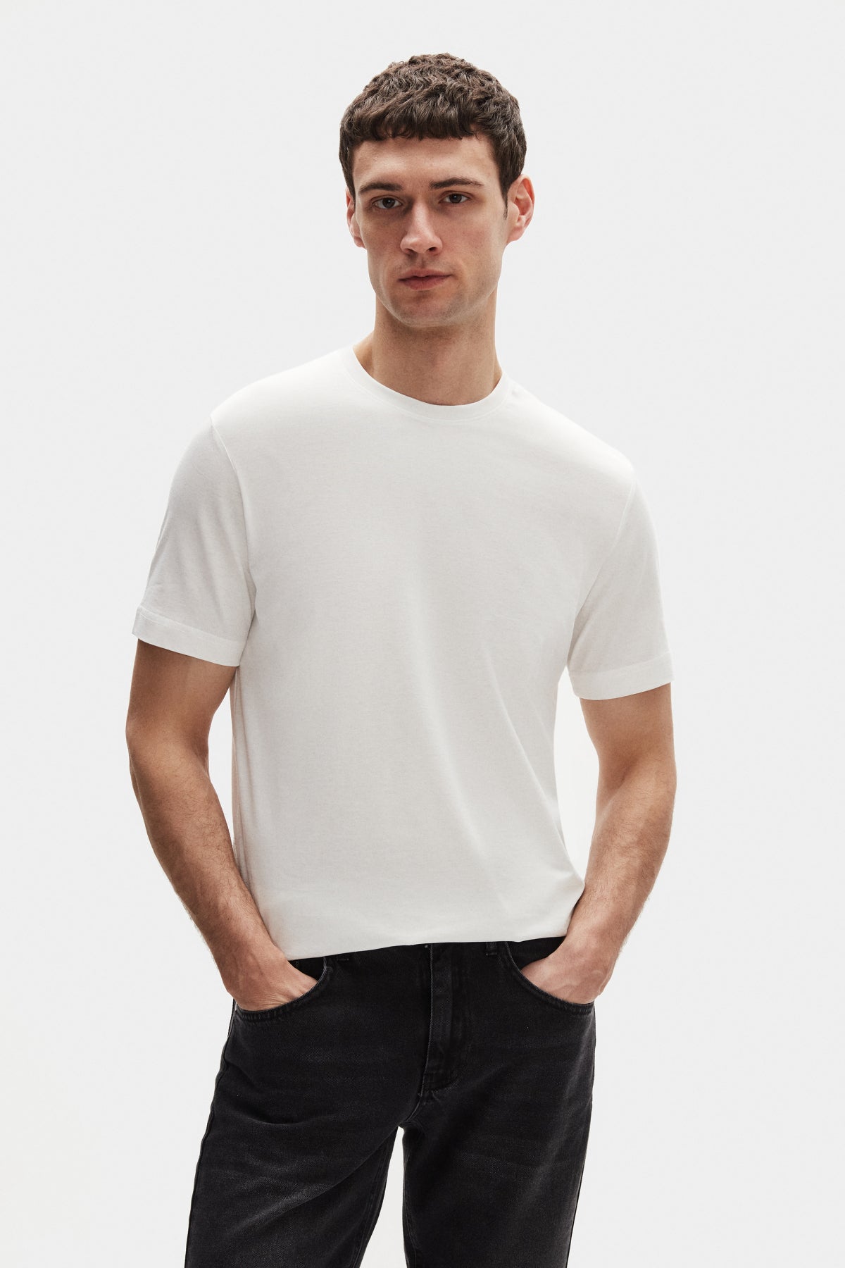 Ds Damat Comfort 100% Cotton T-Shirt  - Ecru