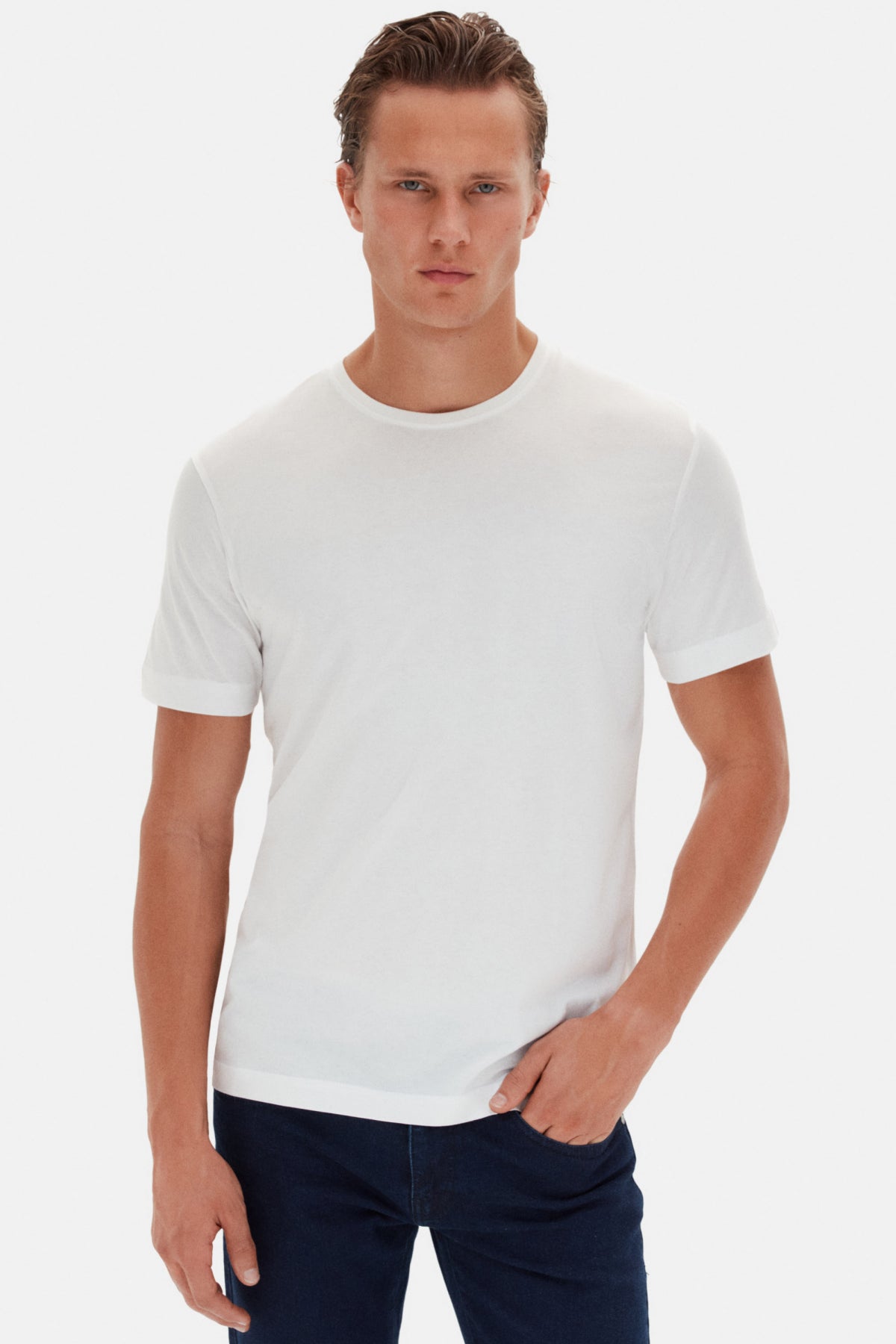Ds Damat Comfort 100% Cotton T-Shirt  - Ecru