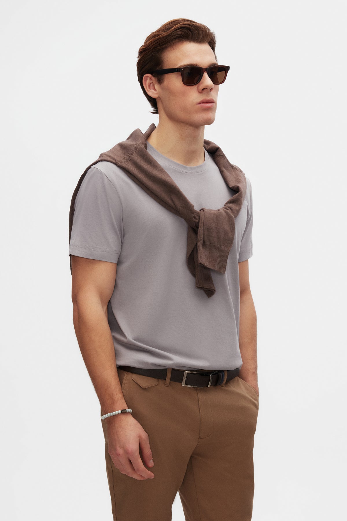 Ds Damat Comfort 100% Cotton T-Shirt  - Gray