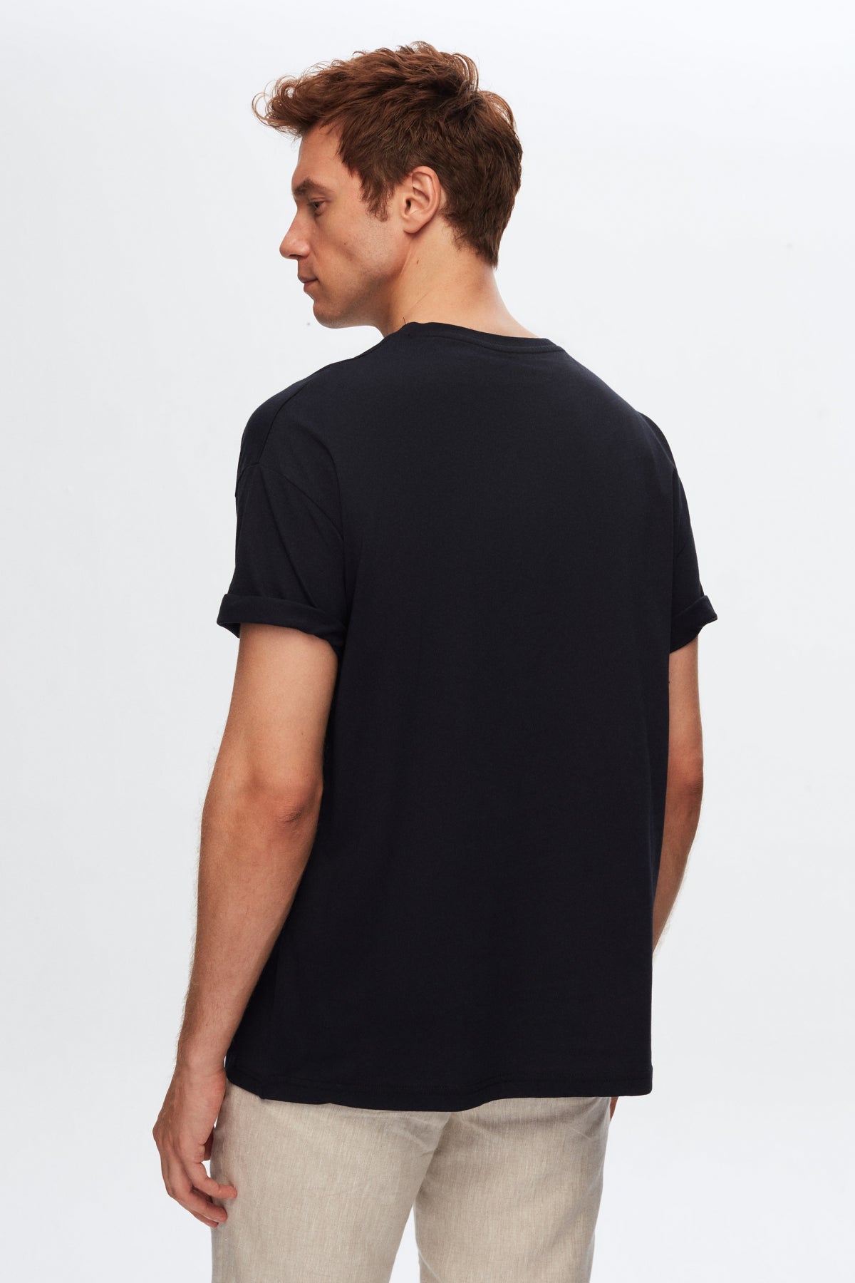 Ds Damat Comfort 100% Cotton T-Shirt  - Navy Blue